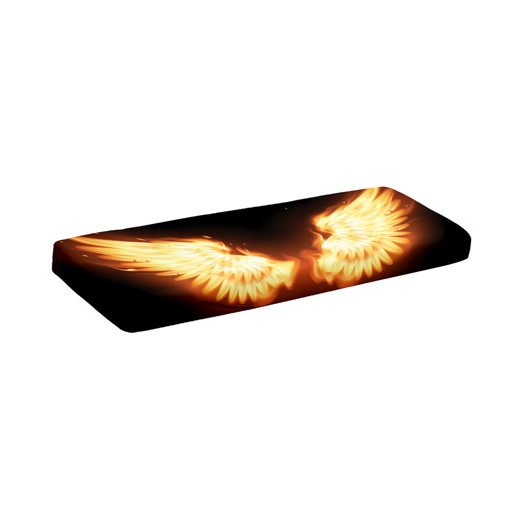 Flame Wings Print Piano Keyboard Cover