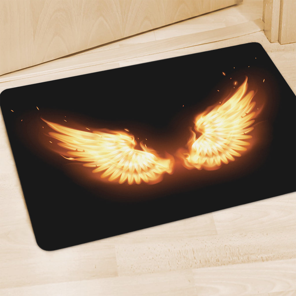 Flame Wings Print Polyester Doormat