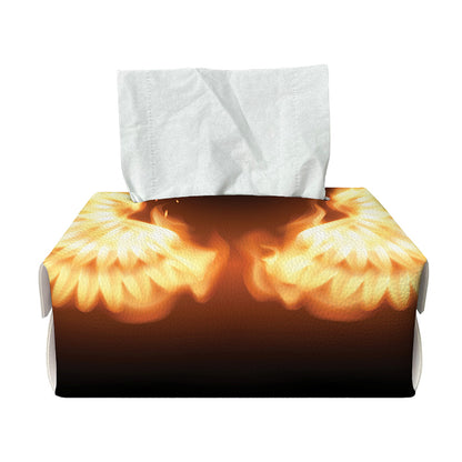 Flame Wings Print Rectangle Tissue Box Cover