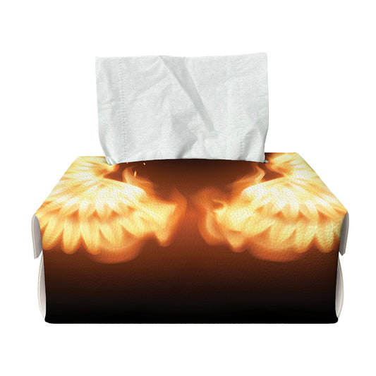 Flame Wings Print Rectangle Tissue Box Cover