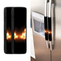 Flame Wings Print Refrigerator Handle Covers