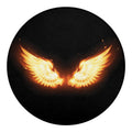 Flame Wings Print Round Blanket