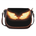 Flame Wings Print Saddle Bag