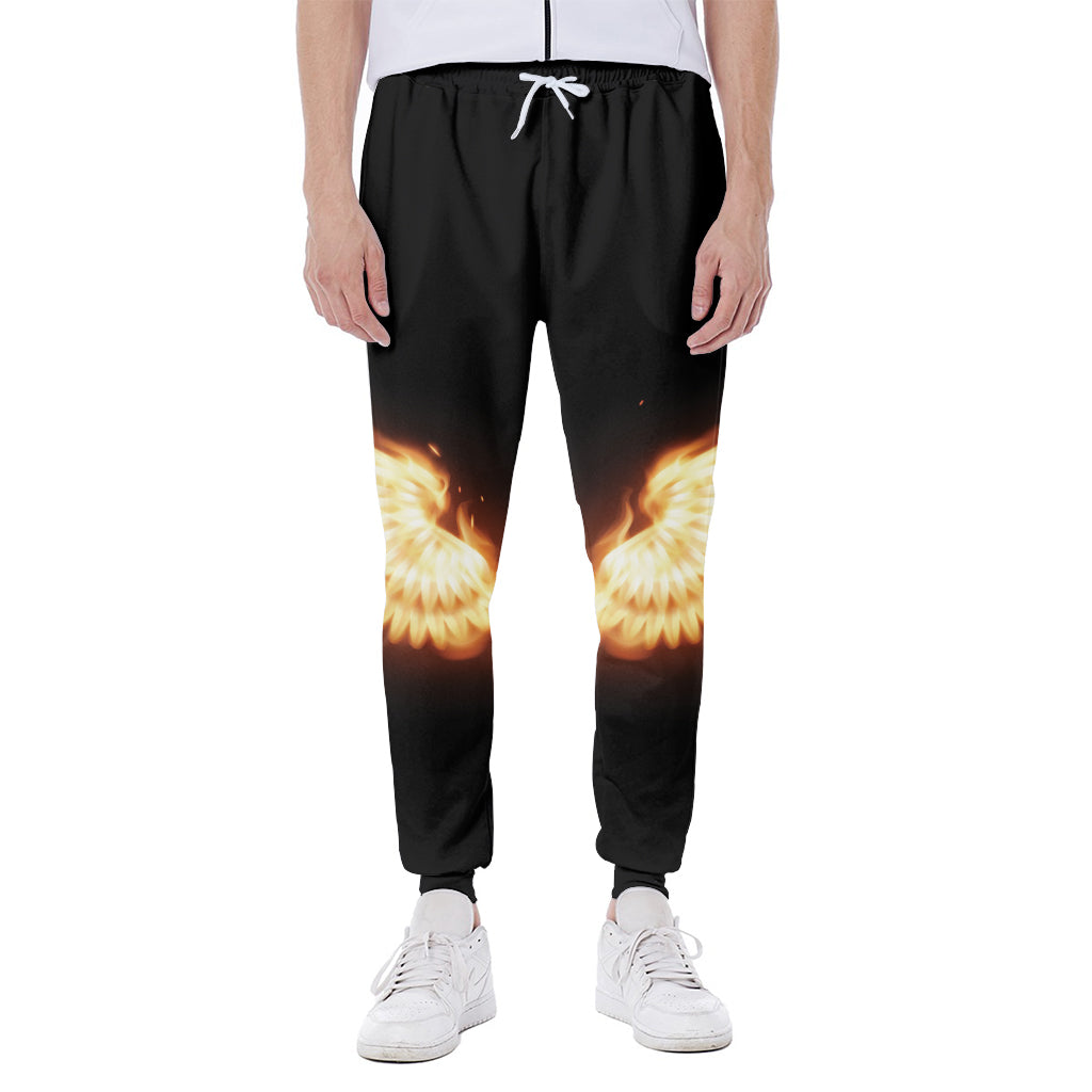 Flame Wings Print Scuba Joggers