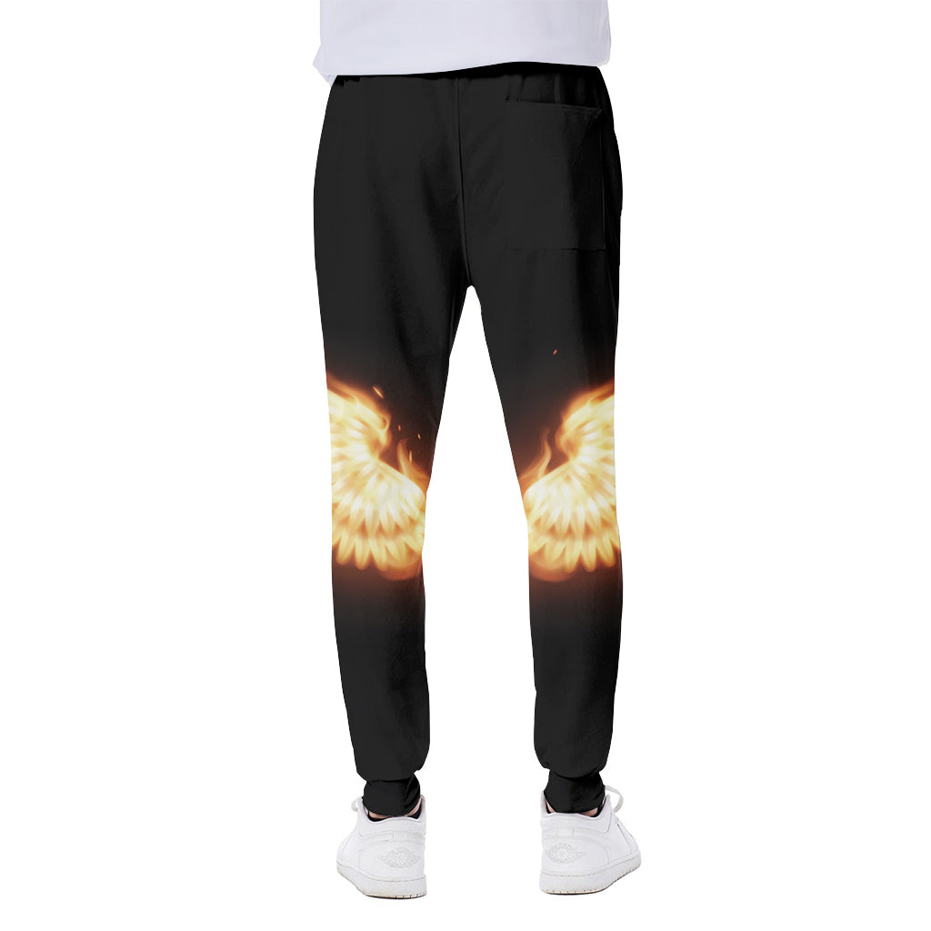 Flame Wings Print Scuba Joggers