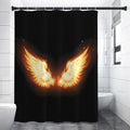 Flame Wings Print Shower Curtain