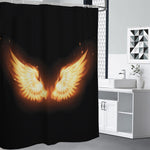 Flame Wings Print Shower Curtain