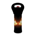 Flame Wings Print Single Neoprene Wine Tote