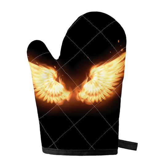 Flame Wings Print Single Oven Mitt