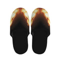 Flame Wings Print Slippers