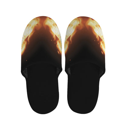 Flame Wings Print Slippers