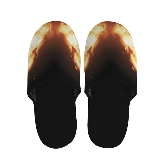 Flame Wings Print Slippers