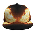 Flame Wings Print Snapback Cap