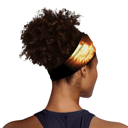 Flame Wings Print Sports Headband