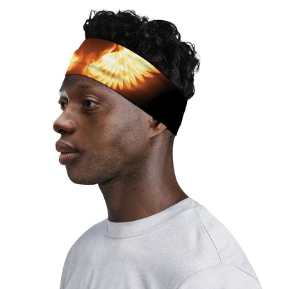 Flame Wings Print Sports Headband