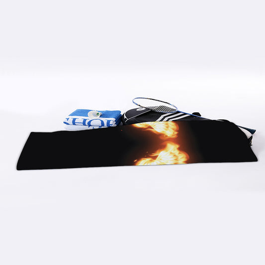Flame Wings Print Sports Towel