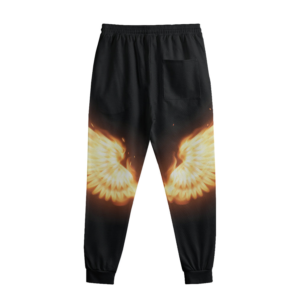 Flame Wings Print Sweatpants
