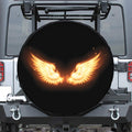 Flame Wings Print Tire Cover