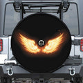 Flame Wings Print Tire Cover With Camera Hole