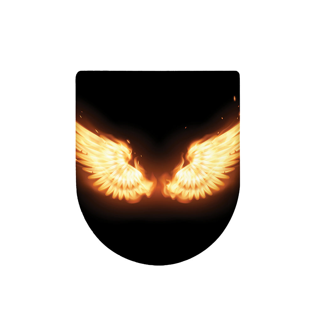 Flame Wings Print Toilet Lid Cover