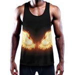 Flame Wings Print Training Tank Top