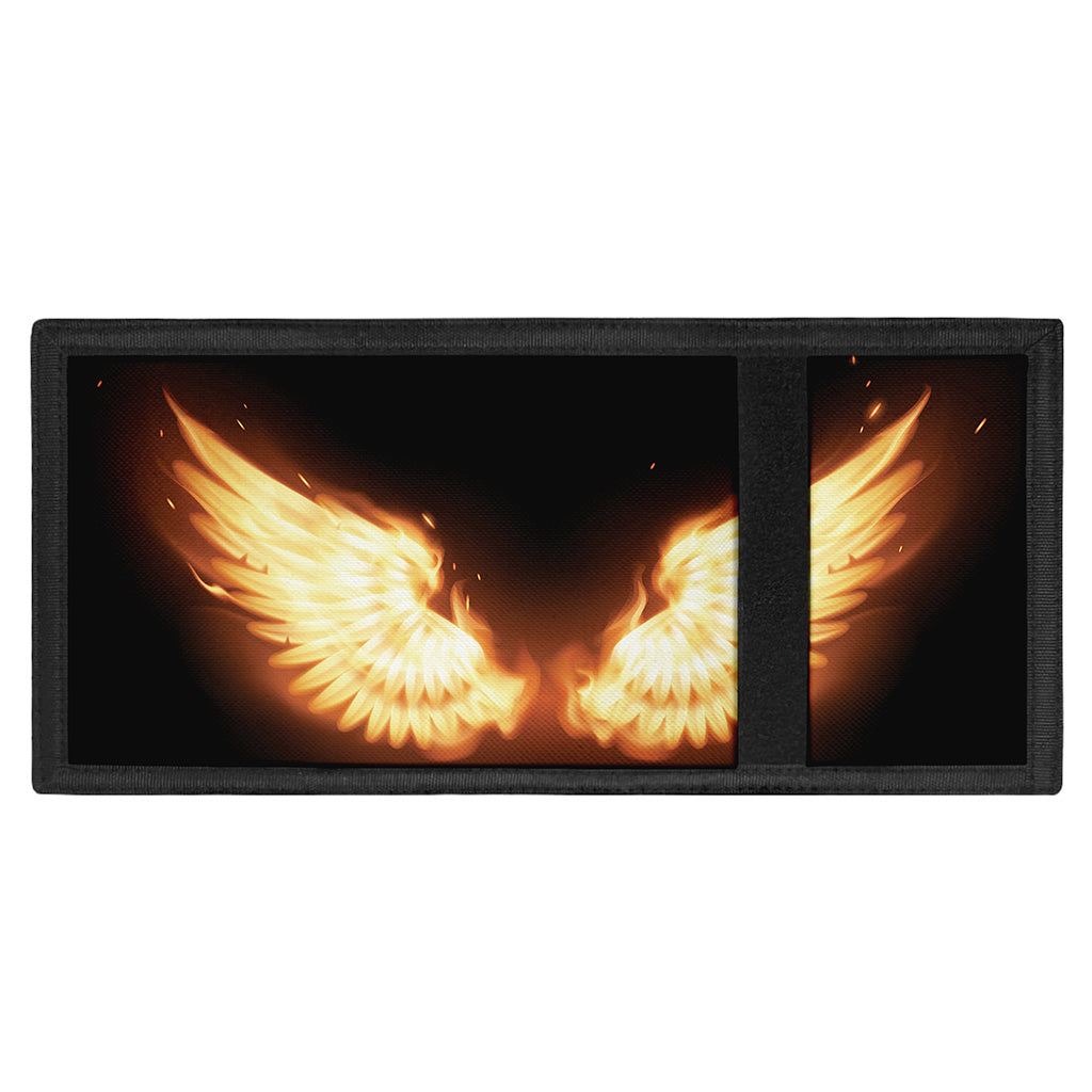 Flame Wings Print Trifold Wallet