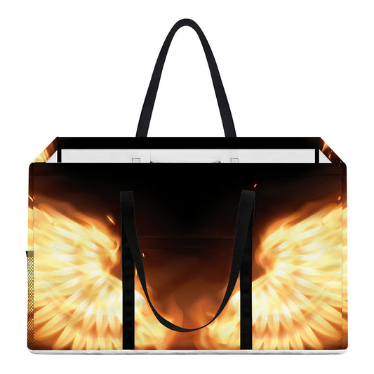 Flame Wings Print Utility Tote Bag