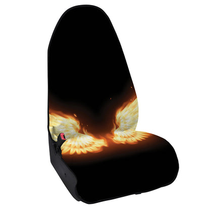 Flame Wings Print Waterproof Car Seat Cover