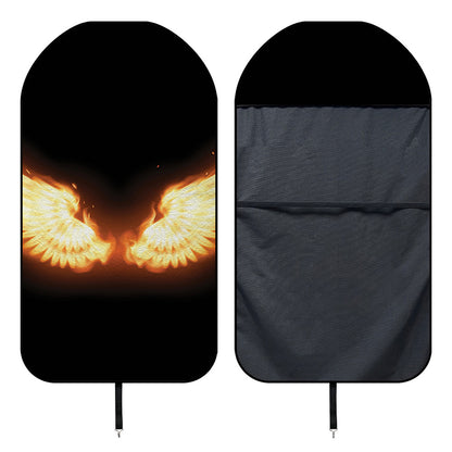 Flame Wings Print Waterproof Car Seat Cover