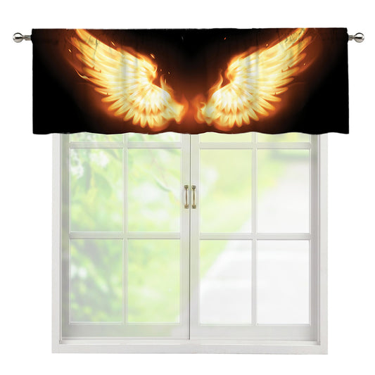 Flame Wings Print Window Valance
