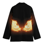 Flame Wings Print Women's Blazer