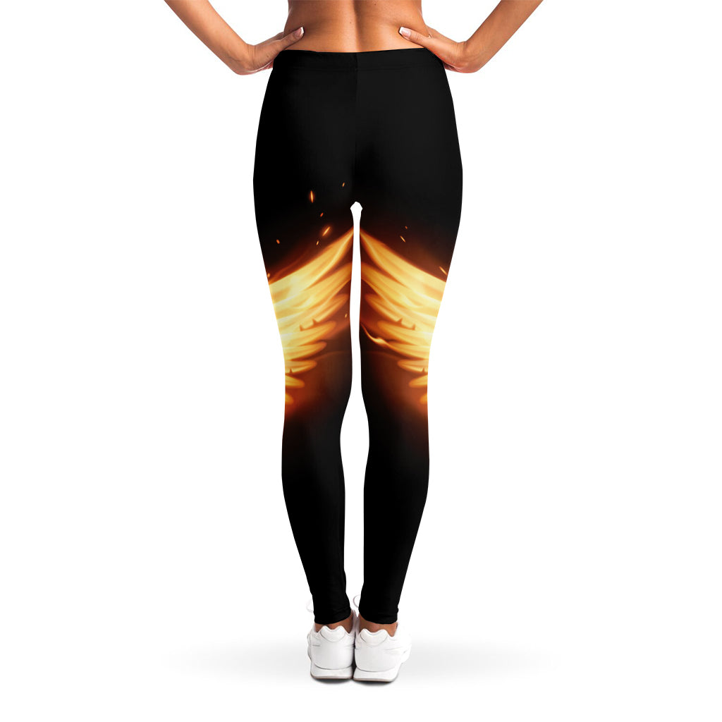Flame Wings Print Women's Leggings