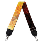 Flaming Demon Skull Print Bag Strap