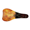 Flaming Demon Skull Print Bicycle Seat Cover