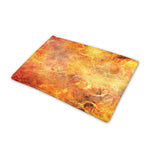 Flaming Demon Skull Print Pet Cooling Mat Cover