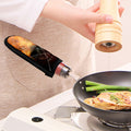 Flaming Demon Skull Print Skillet Handle Cover