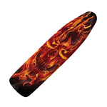 Flaming Evil Skull Print Ironing Board Cover