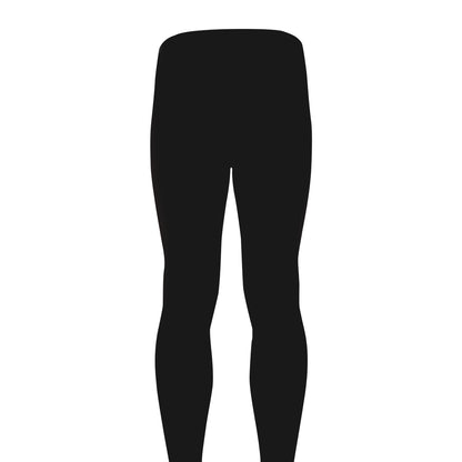 Flaming Evil Skull Print Men's leggings
