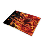 Flaming Evil Skull Print Pet Cooling Mat Cover