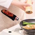 Flaming Evil Skull Print Skillet Handle Cover