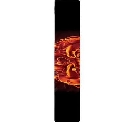 Flaming Evil Skull Print Table Runner