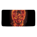 Flaming Evil Skull Print Towel