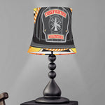 Flaming Firefighter Emblem Print Bell Lamp Shade