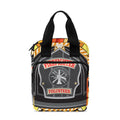 Flaming Firefighter Emblem Print Bible Tote Bag