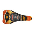 Flaming Firefighter Emblem Print Bicycle Seat Cover