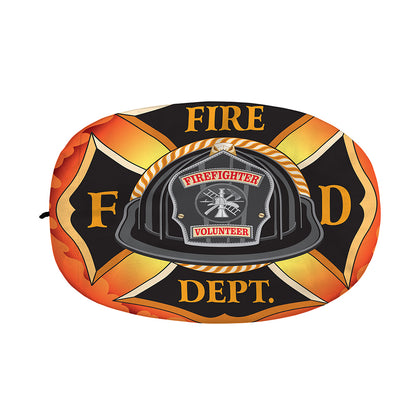 Flaming Firefighter Emblem Print Car Side Mirror Covers