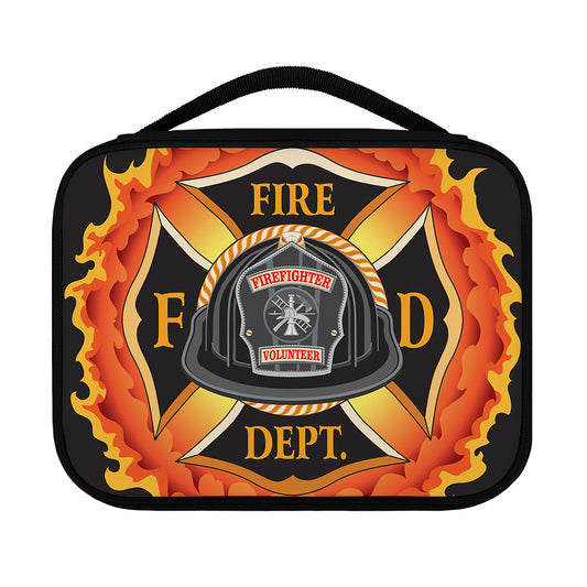 Flaming Firefighter Emblem Print Classic Bible Case