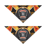 Flaming Firefighter Emblem Print Dog Bandana
