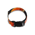 Flaming Firefighter Emblem Print Dog Collar