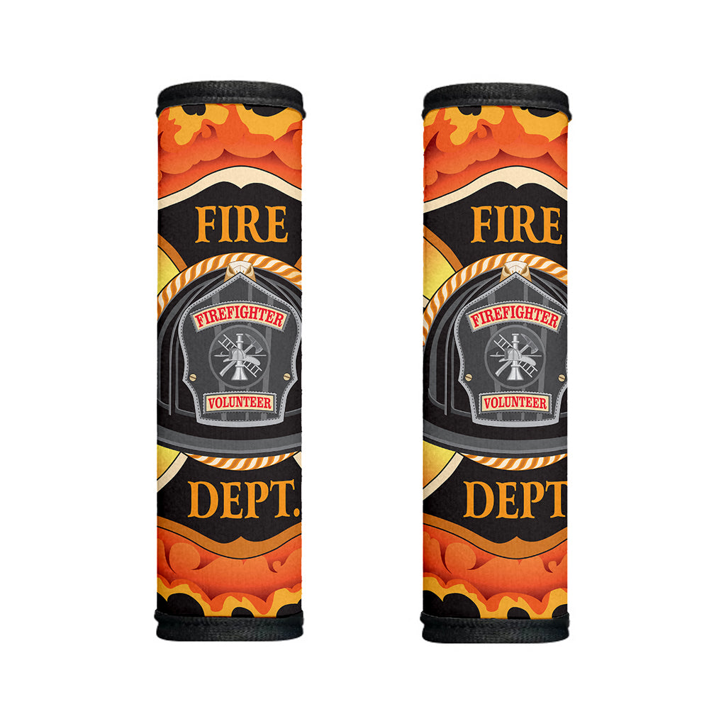 Flaming Firefighter Emblem Print Handle Covers